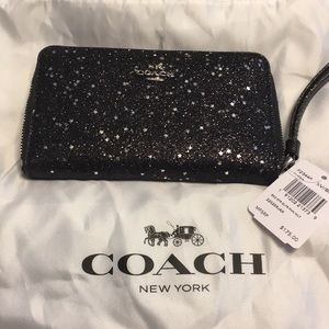Coach zip around wristlet